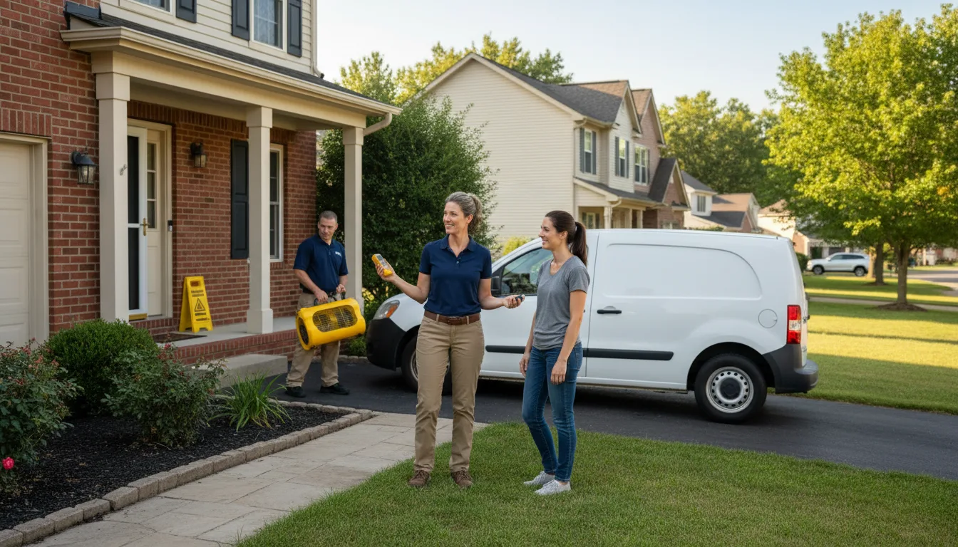 Water restoration image for Home Water Damage Repair in Londonderry, OH
